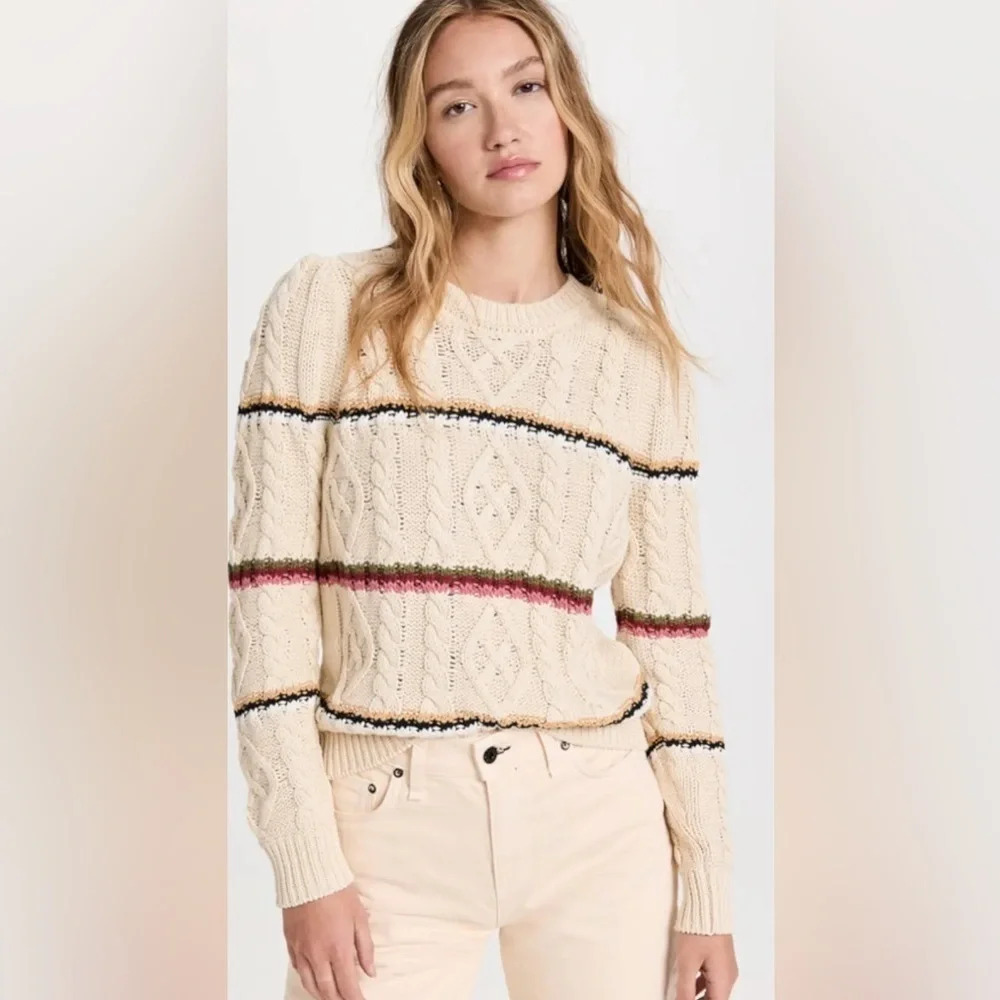NEW Veronica Beard Bruna Cream Pullover Sweater | size XS